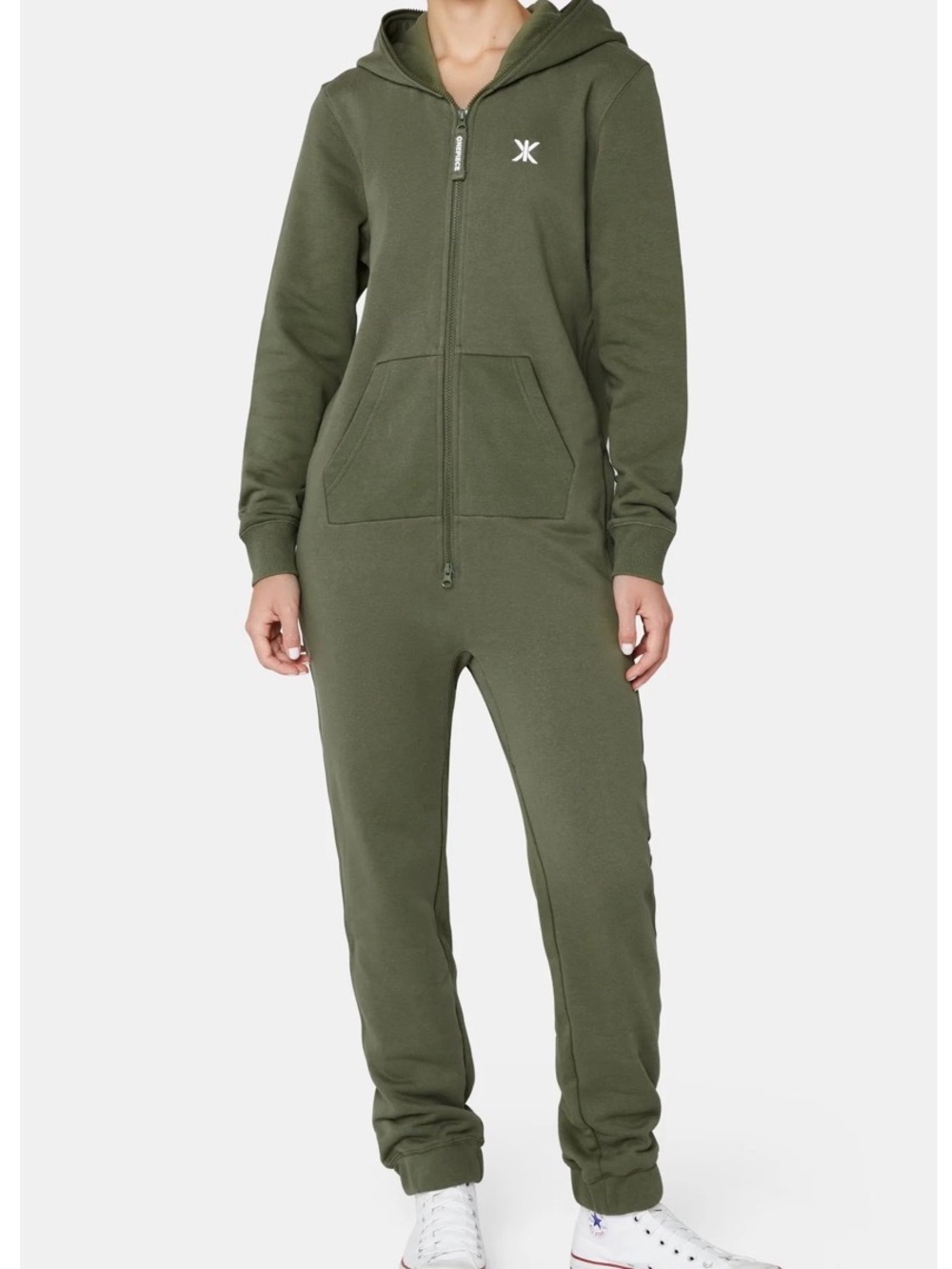 Onepiece Unisex Olive Green Hooded 2.0 Jumpsuit